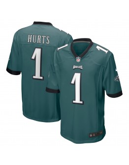 Jalen Hurts Philadelphia Eagles Nike Team Game Jersey - Midnight Green