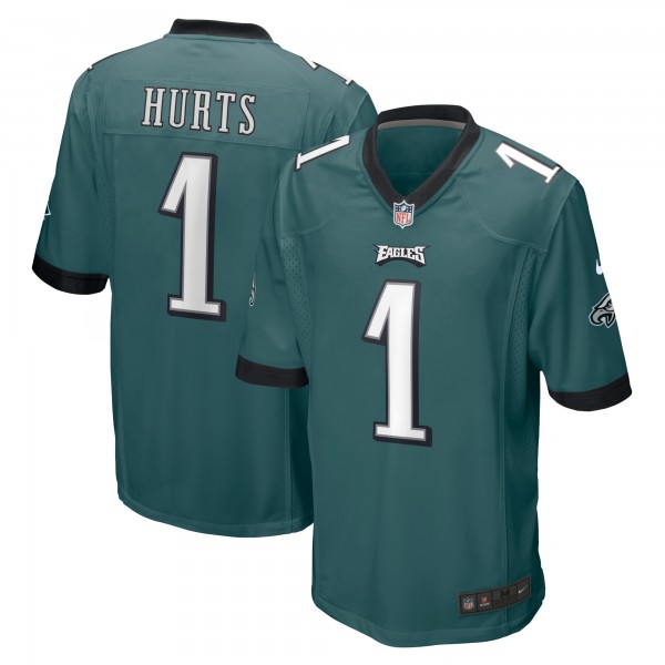 Jalen Hurts Philadelphia Eagles Nike Team Game Jersey - Midnight Green