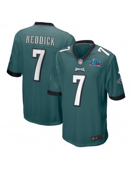 Haason Reddick Philadelphia Eagles Nike Super Bowl LVII Patch Game Jersey - Midnight Green