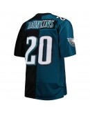 Brian Dawkins Philadelphia Eagles Mitchell & Ness Big & Tall Split Legacy Retired Player Replica Jersey - Midnight Green/Black