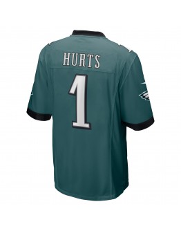 Jalen Hurts Philadelphia Eagles Nike Super Bowl LVII Patch Game Jersey - Midnight Green