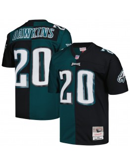 Brian Dawkins Philadelphia Eagles Mitchell & Ness 2004 Split Legacy Replica Jersey - Midnight Green/Black