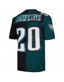 Brian Dawkins Philadelphia Eagles Mitchell & Ness 2004 Split Legacy Replica Jersey - Midnight Green/Black