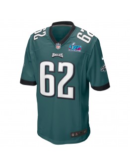 Jason Kelce Philadelphia Eagles Nike Super Bowl LVII Patch Game Jersey - Midnight Green