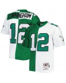 Randall Cunningham Philadelphia Eagles Mitchell & Ness 1990 Split Legacy Replica Jersey - Kelly Green/White