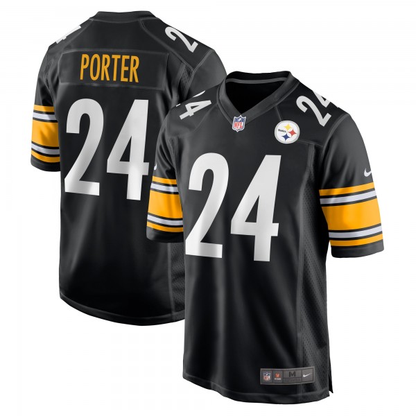 Joey Porter Jr. Pittsburgh Steelers Nike 2023 NFL Draft Pick Game Jersey - Black