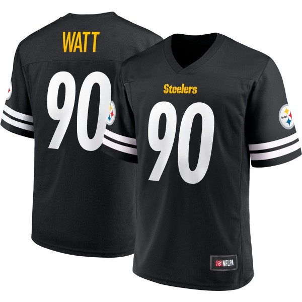 Men's T.J. Watt Black Pittsburgh Steelers Replica Player Jersey