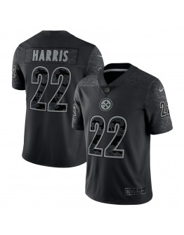 Najee Harris Pittsburgh Steelers Nike RFLCTV Limited Jersey - Black