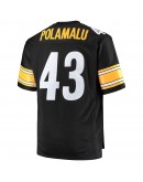 Troy Polamalu Pittsburgh Steelers Mitchell & Ness Big & Tall 2005 Retired Player Replica Jersey - Black