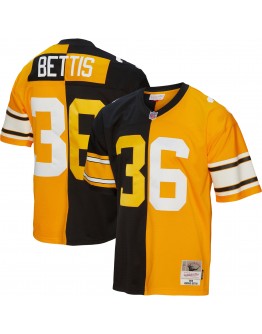 Jerome Bettis Pittsburgh Steelers Mitchell & Ness 1996 Split Legacy Replica Jersey - Black/Gold