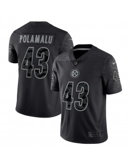 Troy Polamalu Pittsburgh Steelers Nike Retired Player RFLCTV Limited Jersey - Black