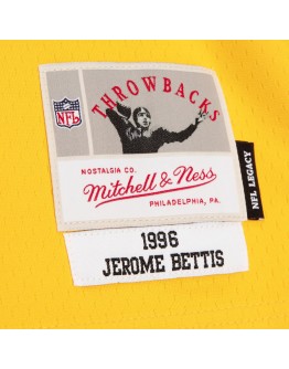 Jerome Bettis Pittsburgh Steelers Mitchell & Ness 1996 Split Legacy Replica Jersey - Black/Gold