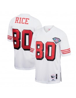 Jerry Rice San Francisco 49ers Mitchell & Ness 1994 Authentic Throwback Retired Player Jersey - White