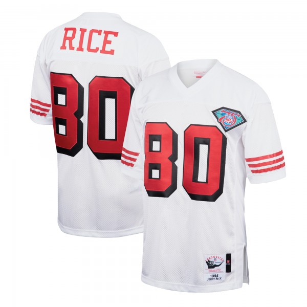 Jerry Rice San Francisco 49ers Mitchell & Ness 1994 Authentic Throwback Retired Player Jersey - White