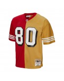 Jerry Rice San Francisco 49ers Mitchell & Ness 1994 Split Legacy Replica Jersey - Scarlet/Gold