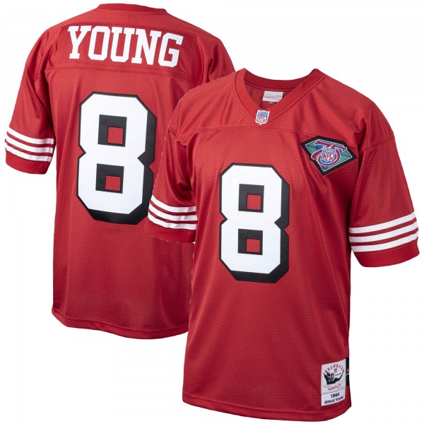 Steve Young San Francisco 49ers Mitchell & Ness 1994 Authentic Throwback Retired Player Jersey - Scarlet