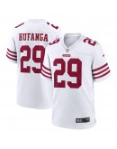 Talanoa Hufanga San Francisco 49ers Nike Away Game Player Jersey - White