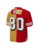 Jerry Rice San Francisco 49ers Mitchell & Ness 1994 Split Legacy Replica Jersey - Scarlet/Gold