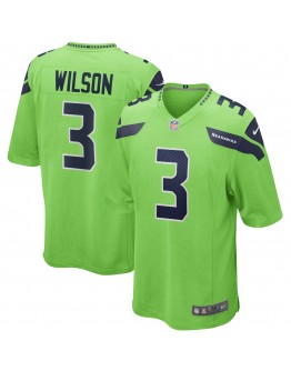 Russell Wilson Seattle Seahawks Nike Alternate Game Jersey - Neon Green