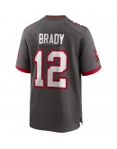 Tom Brady Tampa Bay Buccaneers Nike Alternate Game Jersey - Pewter