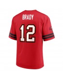 Men's Tom Brady Red Tampa Bay Buccaneers Replica Player Jersey