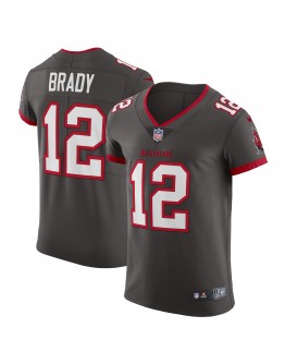 Tom Brady Tampa Bay Buccaneers Nike Alternate Vapor Elite Jersey - Pewter