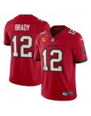 Tom Brady Tampa Bay Buccaneers Nike Captain Vapor Limited Jersey - Red