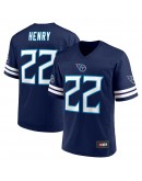 Men's Derrick Henry Navy Tennessee Titans Replica Player Jersey