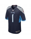 Peter Skoronski Tennessee Titans Nike 2023 NFL Draft First Round Pick Game Jersey - Navy