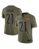 Sean Taylor Washington Commanders 2022 Salute To Service Retired Player Limited Jersey - Olive