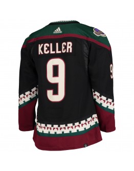 Clayton Keller Arizona Coyotes adidas Home Authentic Pro Player Jersey - Black