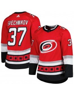 Andrei Svechnikov Carolina Hurricanes adidas 25th Anniversary Authentic Pro Primegreen Player Jersey - Red