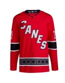 Sebastian Aho Carolina Hurricanes adidas Reverse Retro 2.0 Authentic Player Jersey - Red