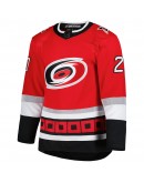 Sebastian Aho Carolina Hurricanes adidas 25th Anniversary Authentic Pro Primegreen Player Jersey - Red