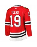 Jonathan Toews Chicago Blackhawks adidas Captain Patch Home Primegreen Authentic Pro Player Jersey - Red