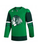  Chicago Blackhawks adidas 2023 St. Patrick's Day Primegreen Authentic Jersey - Kelly Green