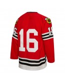 Bobby Hull Chicago Blackhawks Mitchell & Ness 1960/61  Blue Line Player Jersey - Red