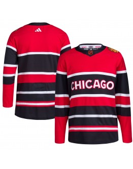 Chicago Blackhawks adidas Reverse Retro 2.0 Authentic Blank Jersey - Red