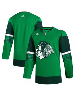  Chicago Blackhawks adidas 2023 St. Patrick's Day Primegreen Authentic Jersey - Kelly Green