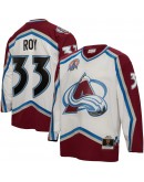 Patrick Roy Colorado Avalanche Mitchell & Ness 2000/01  Blue Line Player Jersey - White