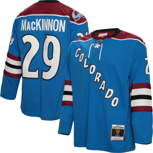 Nathan MacKinnon Colorado Avalanche Mitchell & Ness 2013/14  Blue Line Player Jersey - Blue