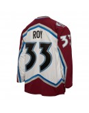 Patrick Roy Colorado Avalanche Mitchell & Ness 2000/01  Blue Line Player Jersey - White