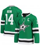 Jamie Benn Dallas Stars adidas Home Captain Patch Primegreen Authentic Pro Player Jersey - Kelly Green