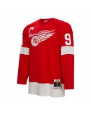 Gordie Howe Detroit Red Wings Mitchell & Ness Big & Tall 1960 Captain Patch Blue Line Player Jersey - Red