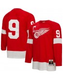 Gordie Howe Detroit Red Wings Mitchell & Ness Big & Tall 1960 Captain Patch Blue Line Player Jersey - Red