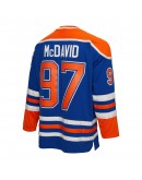 Connor McDavid Edmonton Oilers Mitchell & Ness 2015/16  Blue Line Player Jersey - Blue