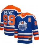 Wayne Gretzky Edmonton Oilers Mitchell & Ness 1986/87 Captain Patch Blue Line Player Jersey - Royal