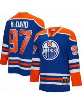 Connor McDavid Edmonton Oilers Mitchell & Ness 2015/16  Blue Line Player Jersey - Blue