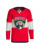 Florida Panthers adidas Home Primegreen Authentic Pro Jersey - Red