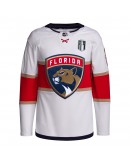  Florida Panthers adidas 2023 Stanley Cup Final Away Primegreen Jersey - White